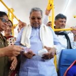 500 ಕೋಟಿ ತಲುಪಿದ ಶಕ್ತಿ ಯೋಜನೆ: ಬಸ್ ಕಂಡಕ್ಟರ್ ಆಗಿ ಟಿಕೆಟ್ ವಿತರಿಸಿದ ಸಿಎಂ ಸಿದ್ದರಾಮಯ್ಯ