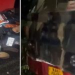 ಬೈಕ್ ಗೆ ಕೆಎಸ್.ಆರ್.ಟಿ.ಸಿ ಬಸ್ ಡಿಕ್ಕಿ: ಇಬ್ಬರು ಯುವಕರು ಸ್ಥಳದಲ್ಲೇ ದುರ್ಮರಣ