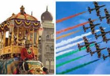 ಮೈಸೂರು ದಸರಾ: ಬನ್ನಿಮಂಟಪದಲ್ಲಿ ಏರ್ ಶೋ, ಡ್ರೋನ್ ಶೋ