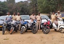 8 ಮಂದಿ ದರೋಡೆಕೋರರ ಬಂಧನ : 16 ಲಕ್ಷ ರೂ ಮೌಲ್ಯದ, 10 ವಾಹನ ವಶ