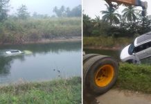 ಚಾಲಕನ ನಿಯಂತ್ರಣ ತಪ್ಪಿ ವಿಸಿ ನಾಲೆಗೆ ಬಿದ್ದ ಕಾರು