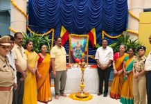 ಕನ್ನಡ ಭಾಷೆ ಉಳಿಸಲು ಎಲ್ಲರೂ ಕೈಜೋಡಿಸೋಣ- ಶಾಸಕ, ಸೆಸ್ಕ್ ಅಧ್ಯಕ್ಷ ರಮೇಶ್ ಬಂಡಿಸಿದ್ದೇಗೌಡ