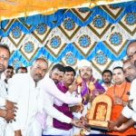 ಬಿಸಿಲು ಮಾರಮ್ಮ ದೇಗುಲದ ಕಳಸ ಗೋಪುರ ಉದ್ಘಾಟಿಸಿದ MLC ಯತಿಂದ್ರ ಸಿದ್ದರಾಮಯ್ಯ