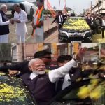 ಉಡುಪಿಯಲ್ಲಿ ಪ್ರಧಾನಿ ಮೋದಿ ಭರ್ಜರಿ ರೋಡ್ ಶೋ: ಕಿಕ್ಕಿರಿದು ಸೇರಿದ ಜನ