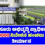 MDA ಹೊಸದಾಗಿ ಬಡಾವಣೆ: ಮೈಸೂರಿನ 20,000 ಕ್ಕೂ ಹೆಚ್ಚು ಮಂದಿಗೆ ನಿವೇಶನ ಭಾಗ್ಯ..