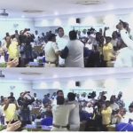 ಸಚಿವರ ಮುಂದೆಯೇ MLA ಮತ್ತು MLC ಮಧ್ಯೆ ಗಲಾಟೆ: ಕೈ ಕೈ ಮಿಲಾಯಿಸಿದ ನಾಯಕರು