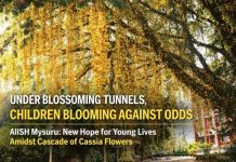 ಪ್ರಕೃತಿ ಮಡಿಲಲ್ಲಿ ಚಿಕಿತ್ಸೆ: AIISH ನಲ್ಲಿ ಮಕ್ಕಳ ಕನಸುಗಳಿಗೆ ಹೂವಿನ ದಾರಿ.
