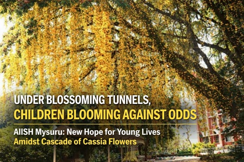ಪ್ರಕೃತಿ ಮಡಿಲಲ್ಲಿ ಚಿಕಿತ್ಸೆ:  AIISH ನಲ್ಲಿ ಮಕ್ಕಳ ಕನಸುಗಳಿಗೆ ಹೂವಿನ ದಾರಿ.