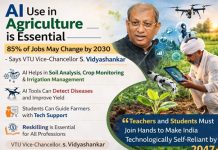 ಕೃಷಿ ಕ್ಷೇತ್ರದಲ್ಲಿ AI ಬಳಕೆ ಅಗತ್ಯ : ವಿಟಿಯು ಕುಲಪತಿ ಎಸ್. ವಿದ್ಯಾಶಂಕರ್