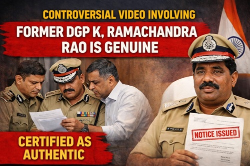 ಮಾಜಿ ಡಿಜಿಪಿ ಕೆ. ರಾಮಚಂದ್ರ ರಾವ್ ವಿಡಿಯೊ “ಅಸಲಿ”: ನೋಟಿಸ್ ಜಾರಿ, ಇಲಾಖಾ ತನಿಖೆ ಆರಂಭ