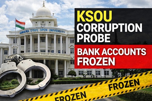 KSOU ನಲ್ಲಿ ಲಂಚ-ಭ್ರಷ್ಟಾಚಾರ: ಬ್ಯಾಂಕ್ ಖಾತೆಗಳು ಸ್ಥಗಿತಕ್ಕೆ ಸರ್ಕಾರದ ಆದೇಶ