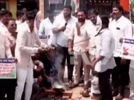 LPG ಸಿಲಿಂಡರ್ ಕೊರತೆ: ಕೇಂದ್ರದ ವಿರುದ್ದ ಯೂಥ್ ಕಾಂಗ್ರೆಸ್ ವಿಭಿನ್ನ ಪ್ರತಿಭಟನೆ
