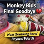 ಹೃದಯಸ್ಪರ್ಶಿ ಘಟನೆ : ತುತ್ತು ನೀಡಿ ಸಾಕಿ ಸಲುಹಿದ ವೃದ್ದೆ ಸಾವಿಗೆ ಕಣ್ಣೀರಿಟ್ಟ ವಾನರ