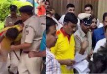 ಗೃಹ ಸಚಿವರ ಮುಂದೆ ಹೈಡ್ರಾಮಾ:KRS ಪಕ್ಷದ ಮುಖಂಡ ಪೊಲೀಸರ ವಶಕ್ಕೆ..!