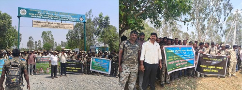 ವಿವಿಧ ಬೇಡಿಕೆ ಈಡೇರಿಕೆಗೆ ಆಗ್ರಹ: ಅರಣ್ಯ ಇಲಾಖೆ ಹಂಗಾಮಿ ನೌಕರರ ಮುಷ್ಕರ ಆರಂಭ