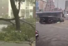 ಬೆಂಗಳೂರಿನಲ್ಲಿ ಬಿರುಗಾಳಿ ಸಹಿತ ಭಾರೀ ಮಳೆ: ಜನಜೀವನ ಅಸ್ತವ್ಯಸ್ತ