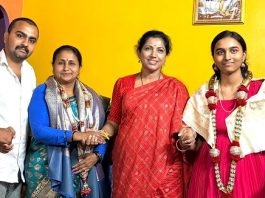 SSLC ಪರೀಕ್ಷೆಯಲ್ಲಿ 2ನೇ ಸ್ಥಾನ ಪಡೆದ ವಿದ್ಯಾರ್ಥಿನಿಗೆ ಡಾ: ಪುಷ್ಪ ಅಮರನಾಥ್ ಅಭಿನಂದನೆ