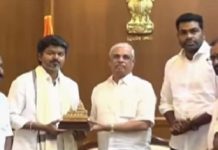 ‘ಕೈ’ ಬೆಂಬಲದೊಂದಿಗೆ ಸರ್ಕಾರದ ರಚನೆಗೆ ಹಕ್ಕು ಮಂಡಿಸಿದ TVK ಪಕ್ಷದ ವಿಜಯ್