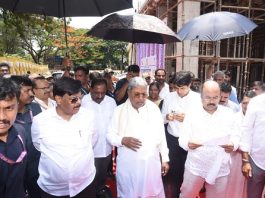 ಮೈಸೂರು ಮಹಾರಾಣಿ ಕಾಲೇಜು ಹಾಸ್ಟೆಲ್ ಕಟ್ಟಡ ಕಾಮಗಾರಿ ಪರಿಶೀಲಿಸಿದ ಸಿಎಂ ಸಿದ್ದರಾಮಯ್ಯ