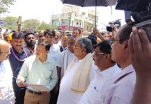 ವಿದ್ಯುತ್ ಮಾರ್ಗಗಳ ಭೂಗತ ಕೇಬಲ್ ಅಳವಡಿಕೆ ಕಾಮಗಾರಿ ಪರಿಶೀಲಿಸಿದ ಸಿಎಂ ಸಿದ್ದರಾಮಯ್ಯ