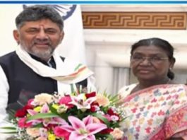 ರಾಷ್ಟ್ರಪತಿ ದ್ರೌಪದಿ ಮುರ್ಮು ಭೇಟಿಯಾಗಿ ಚರ್ಚಿಸಿದ ಸಿಎಂ ಡಿಕೆ ಶಿವಕುಮಾರ್
