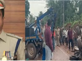 ಧರ್ಮಸ್ಥಳ ಬುರುಡೆ ಕೇಸ್ ತನಿಖೆ ನಡೆಸುತ್ತಿದ್ದ SIT ಎಸ್ ಪಿ ಕಾರು ಪಲ್ಟಿ