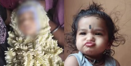 ತಾಯಿ ಮಡಿಲಲ್ಲಿದ್ದಾಗಲೇ ತೆಂಗಿನಕಾಯಿ ಬಿದ್ದು ಮಗು ಸಾವು