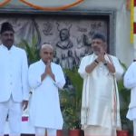 ಸಿಎಂ ಆಗಿ ಮೊದಲ ಬಾರಿಗೆ ಡಿಕೆ ಶಿವಕುಮಾರ್ ವಿಧಾನಸೌಧ ರೌಂಡ್ಸ್ : ಪ್ರತಿಮೆಗಳಿಗೆ ಪುಷ್ಪಾರ್ಚನೆ