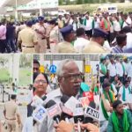 ಬೆಂ-ಮೈ ಹೆದ್ದಾರಿಯ ಟೋಲ್ ಬಳಿ ರೈತರಿಂದ ಬೃಹತ್ ಪ್ರತಿಭಟನೆ