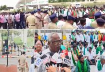 ಬೆಂ-ಮೈ ಹೆದ್ದಾರಿಯ ಟೋಲ್ ಬಳಿ ರೈತರಿಂದ ಬೃಹತ್ ಪ್ರತಿಭಟನೆ