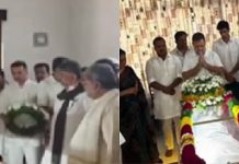 ಕಾಂಗ್ರೆಸ್ ಮುಖಂಡ ಸೂರಜ್ ಹೆಗ್ಡೆ ಅವರ ಅಂತಿಮ ದರ್ಶನ ಪಡೆದ ರಾಹುಲ್ ಗಾಂಧಿ