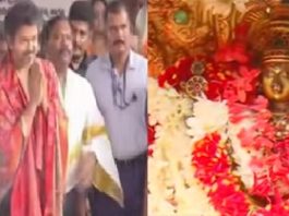 ಕೊಲ್ಲೂರು ಮೂಕಾಂಬಿಕಾ ದೇಗುಲಕ್ಕೆ ಭೇಟಿ: ದೇವಿ ದರ್ಶನ ಪಡೆದು ಪೂಜೆ ಸಲ್ಲಿಸಿದ ಸಿಎಂ ವಿಜಯ್