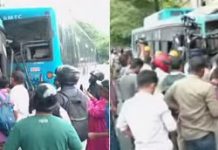 ಎರಡು BMTC ಬಸ್ ಗಳ ನಡುವೆ ಭೀಕರ ಅಪಘಾತ: ಡ್ರೈವರ್ ಸ್ಥಿತಿ ಗಂಭೀರ