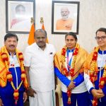 ಕಾಮನ್ವೆಲ್ತ್ ಗೇಮ್ಸ್ ; ಪ್ಯಾರಾ ಅಥ್ಲೀಟ್ ಶಿಲ್ಪಾ ಅವರನ್ನು ಗೌರವಿಸಿದ ಕೇಂದ್ರ ಸಚಿವ HDK