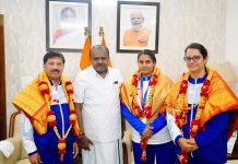 ಕಾಮನ್ವೆಲ್ತ್ ಗೇಮ್ಸ್ ; ಪ್ಯಾರಾ ಅಥ್ಲೀಟ್ ಶಿಲ್ಪಾ ಅವರನ್ನು ಗೌರವಿಸಿದ ಕೇಂದ್ರ ಸಚಿವ HDK