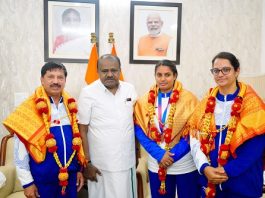 ಕಾಮನ್ವೆಲ್ತ್ ಗೇಮ್ಸ್ ; ಪ್ಯಾರಾ ಅಥ್ಲೀಟ್ ಶಿಲ್ಪಾ ಅವರನ್ನು ಗೌರವಿಸಿದ ಕೇಂದ್ರ ಸಚಿವ HDK