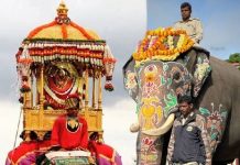 ಮೈಸೂರು ದಸರಾ: ಗಜಪಯಣ ಕಾರ್ಯಕ್ರಮದಲ್ಲಿ ಅಭಿಮನ್ಯುವಿಗೆ ಗೌರವಪೂರ್ವಕ ಬೀಳ್ಕೊಡುಗೆ