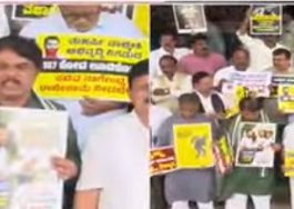 ಸಚಿವ ಬಿ.ನಾಗೇಂದ್ರ ರಾಜೀನಾಮೆಗೆ ಬಿಗಿಪಟ್ಟು: ಬಿಜೆಪಿ ನಾಯಕರಿಂದ ಪ್ರತಿಭಟನೆ