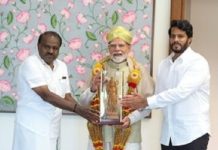 ಪ್ರಧಾನಿ ಮೋದಿ ಭೇಟಿಯಾಗಿ ಚರ್ಚಿಸಿದ ಕೇಂದ್ರ ಸಚಿವ HDK
