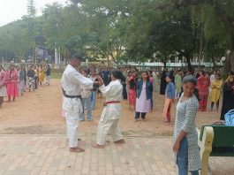 ಮೈಸೂರು: ಮಹಾರಾಣಿ ಕಾಲೇಜಿನಲ್ಲಿ ವಿದ್ಯಾರ್ಥಿಗಳಿಗೆ ಆತ್ಮ ರಕ್ಷಣೆಯ ಕೌಶಲ್ಯಗಳ ತರಬೇತಿ