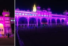 ಗೃಹಲಕ್ಷ್ಮಿಗೆ ಮೂರು ವರ್ಷದ ಸಂಭ್ರಮ: ಗುಲಾಬಿ ಬಣ್ಣದ ಬೆಳಕಿನಲ್ಲಿ ವಿಧಾನಸೌಧ, ಮೈಸೂರು ಅರಮನೆ..!