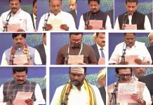 ಸಿಎಂ ಡಿಕೆಶಿ ಸಂಪುಟ ಸೇರಿದ ನೂತನ ಸಚಿವರು: ಪ್ರಮಾಣ ವಚನ ಸ್ವೀಕಾರ