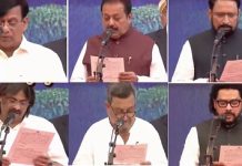 ನೂತನ ಸಚಿವರಾಗಿ ರಾಯರೆಡ್ಡಿ, ಚಲುವರಾಯಸ್ವಾಮಿ, ಲಕ್ಷ್ಮಣ್ ಸವದಿ, ಮಧು ಬಂಗಾರಪ್ಪ ಪ್ರಮಾಣ ವಚನ