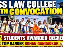 ಜೆಎಸ್ಎಸ್ ಕಾನೂನು ಕಾಲೇಜಿನ 18ನೇ ಪದವೀಧರ ದಿನಾಚರಣೆ: 152 ವಿದ್ಯಾರ್ಥಿಗಳಿಗೆ ಪದವಿ ಪ್ರದಾನ