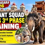 ಮಹೇಂದ್ರ ಬಾಹುಬಲಿ” ಅಂಬಾರಿ ತಾಲೀಮಿಗೆ ವರುಣನ ಅಡ್ಡಿ