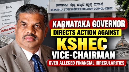 KSHEC ಉಪಾಧ್ಯಕ್ಷರ ವಿರುದ್ಧ ಆರ್ಥಿಕ ಅಕ್ರಮ ಆರೋಪ; ಕ್ರಮಕ್ಕೆ ರಾಜ್ಯಪಾಲರ ಸೂಚನೆ .