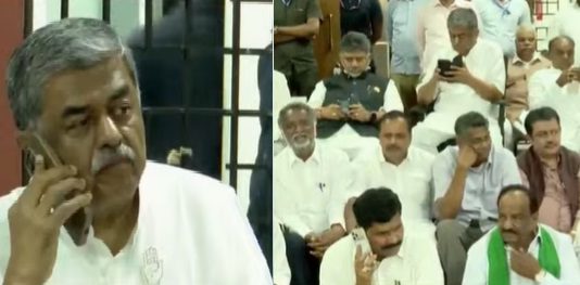 ಫಾರ್ಮ್ 7 ದುರ್ಬಳಕೆ: FIR ದಾಖಲಿಸಿ ತನಿಖೆ ನಡೆಸುವವರೆಗೂ ಧರಣಿ ಕೈಬಿಡಲ್ಲ-ಬಿ.ಕೆ ಹರಿಪ್ರಸಾದ್
