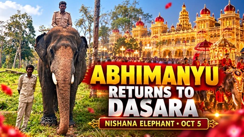 Jamboo Savari 2026 dasara abhimanyu