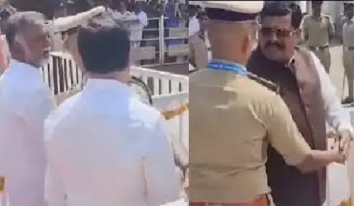 ನಂದಿಧ್ವಜ ಪೂಜೆ ವೇಳೆ ಮಂತ್ರಿಗಳಿಗೆ ಅವಕಾಶ ನಿರಾಕರಣೆ: ವಿಚಾರಣೆ ನಡೆಸಿ ವರದಿಗೆ ಸಿಎಂ ಡಿಕೆಶಿ ಆದೇಶ