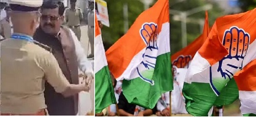 ಸಚಿವರಿಗೆ ಅಪಮಾನ: ಪೊಲೀಸರ ನಡೆ ಖಂಡಿಸಿ ಕಾಂಗ್ರೆಸ್ ಪ್ರತಿಭಟನೆ, ಆಕ್ರೋಶ